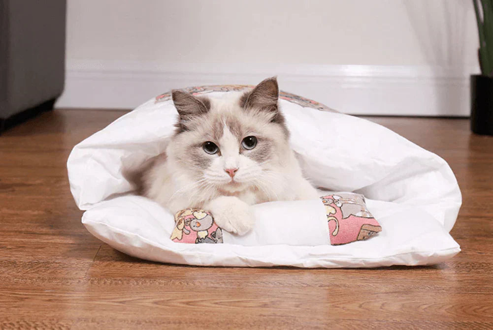 Vintersovpåse för Katter – CozyPaws DreamNest