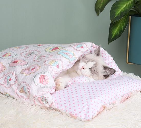 Vintersovpåse för Katter – CozyPaws DreamNest