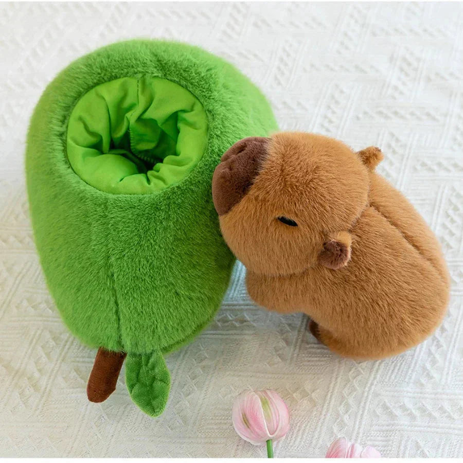 Blødt Plüsch Capybara i Avocado Design