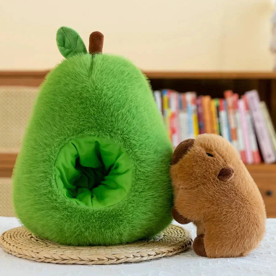 Blødt Plüsch Capybara i Avocado Design
