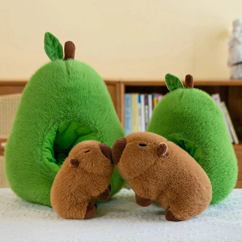 Blødt Plüsch Capybara i Avocado Design
