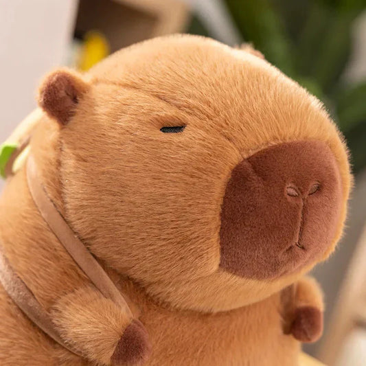 Lækre Capybara Burger Plysdyr – Blød og Krammevenlig