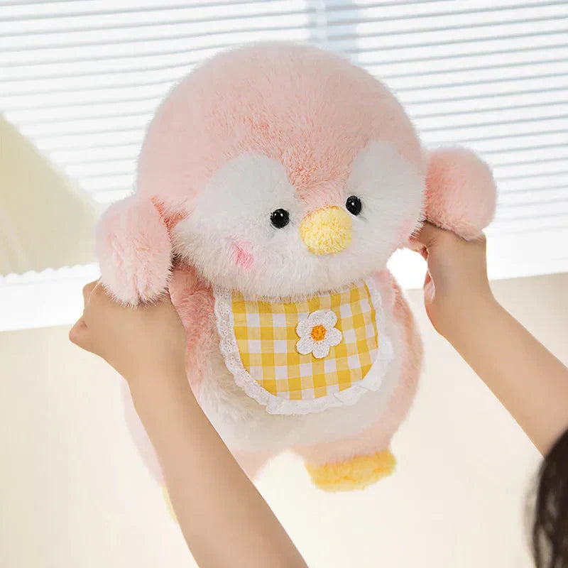 Bløde Pinguin-Plushdyr med Læderforklæde – Sæt af 3
