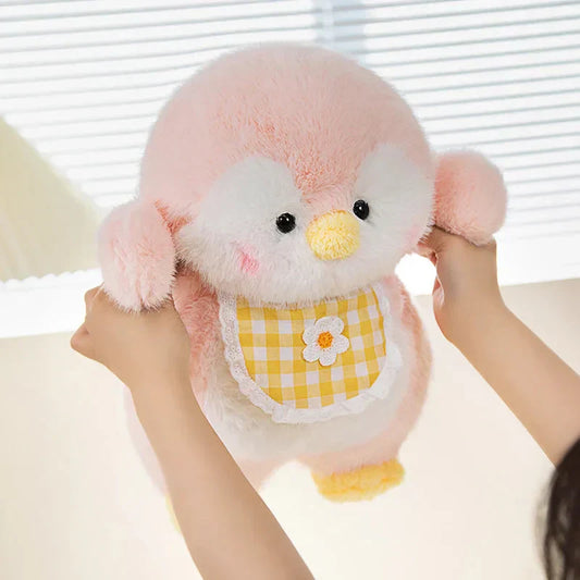 Bløde Pinguin-Plushdyr med Læderforklæde – Sæt af 3