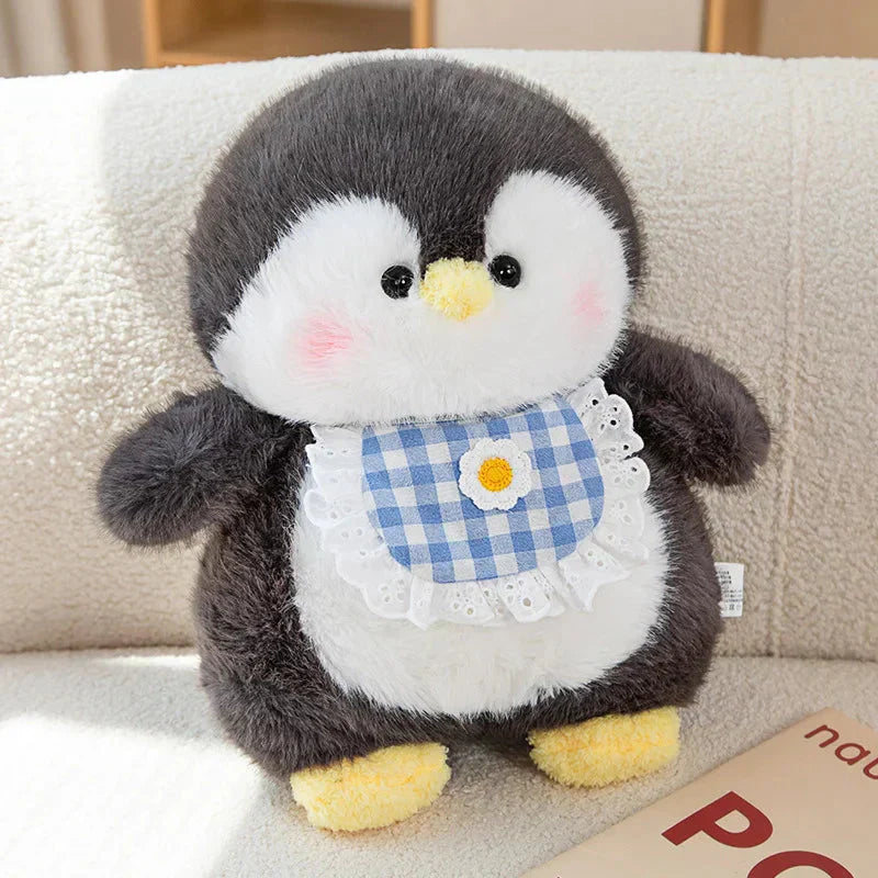 Bløde Pinguin-Plushdyr med Læderforklæde – Sæt af 3