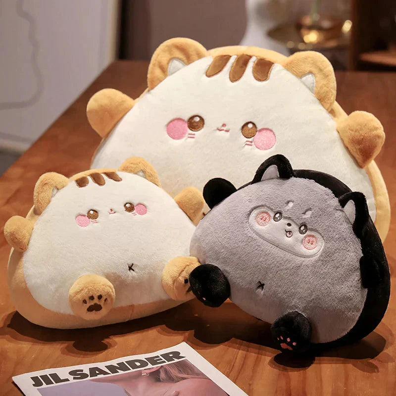 Fuzzy Toastie Bröd Katt Plyschleksak