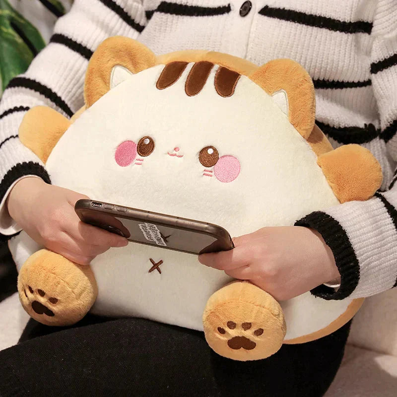 Fuzzy Toastie Bröd Katt Plyschleksak