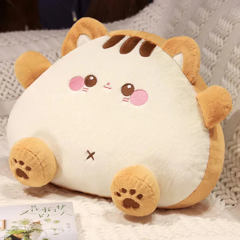 Fuzzy Toastie Bröd Katt Plyschleksak