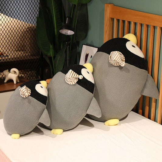 Kawaii Pinguin Plüschtier – Søde Freckles i Fluffy Design