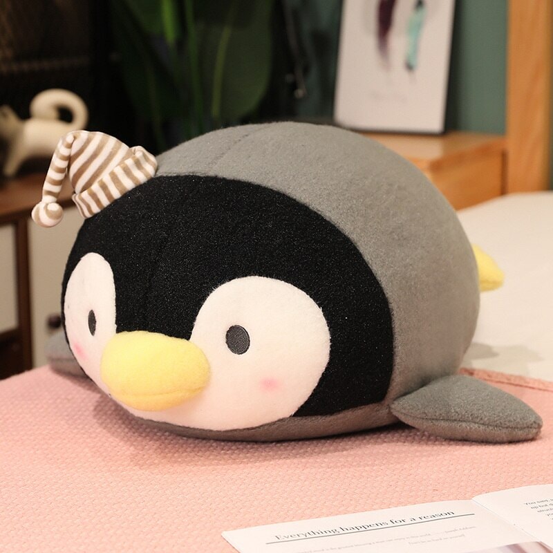 Kawaii Pinguin Plüschtier – Søde Freckles i Fluffy Design