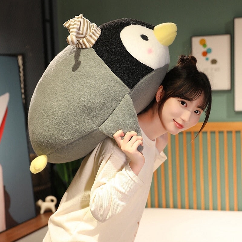 Kawaii Pinguin Plüschtier – Søde Freckles i Fluffy Design