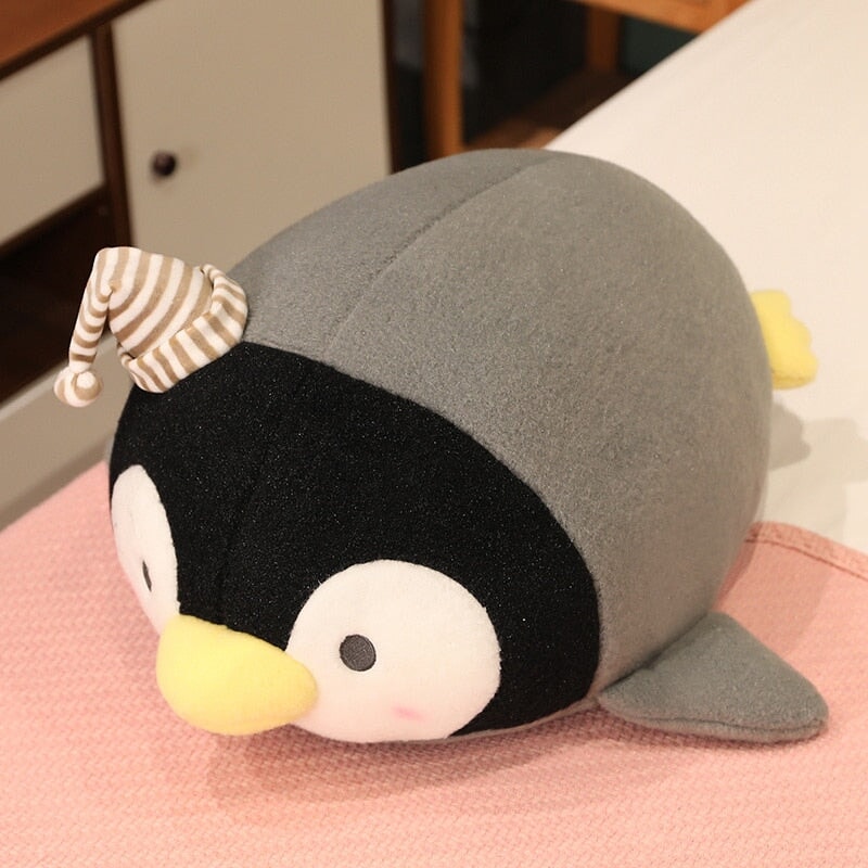 Kawaii Pinguin Plüschtier – Søde Freckles i Fluffy Design