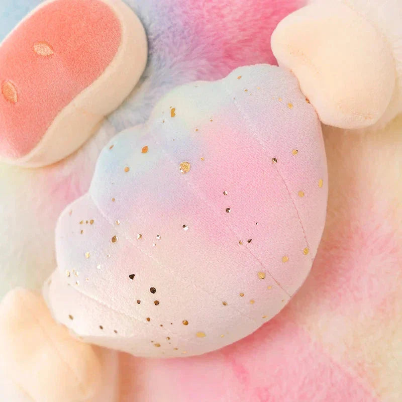 Galaxy Regnbåge Grisliknande Mussla Plush Figur