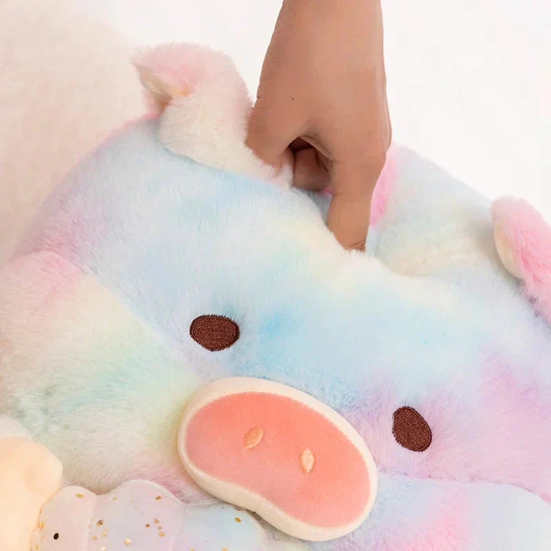 Galaxy Regnbåge Grisliknande Mussla Plush Figur
