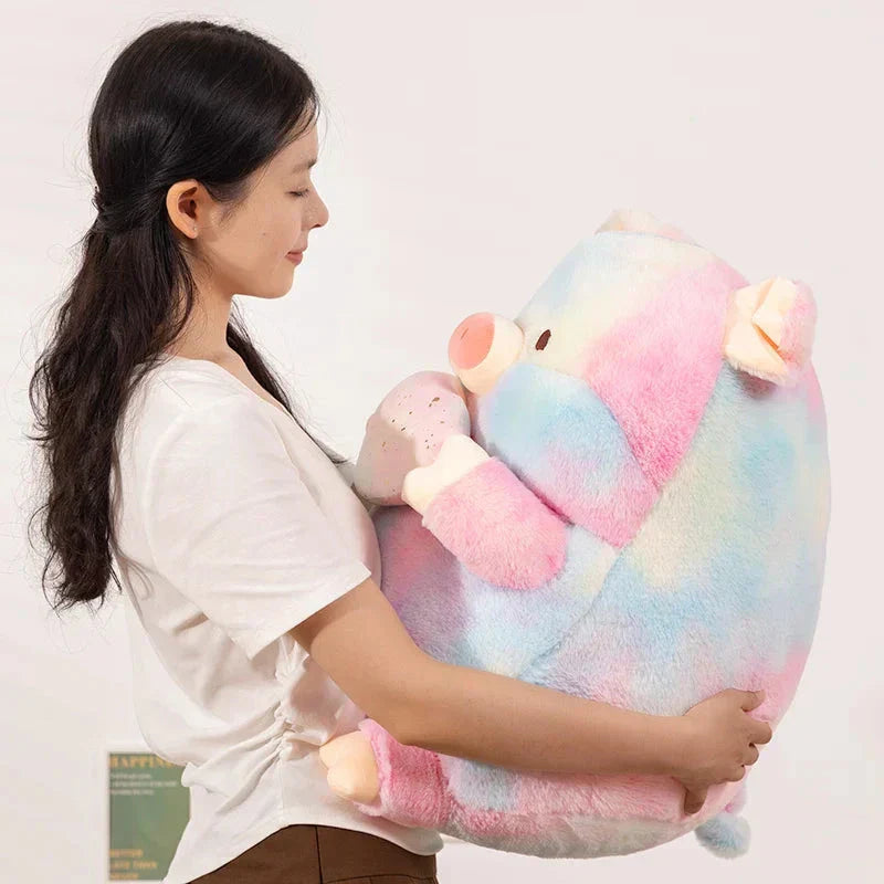 Galaxy Regnbåge Grisliknande Mussla Plush Figur