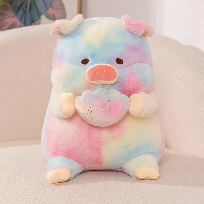 Galaxy Regnbåge Grisliknande Mussla Plush Figur