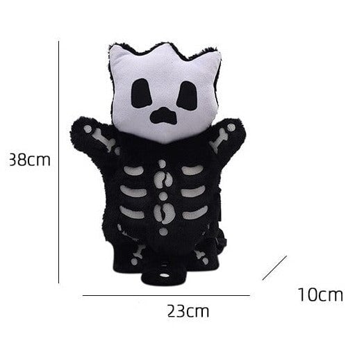 Mini Skelet Plush Rygsæk – Fløjtende Design
