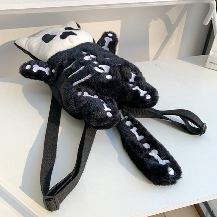 Mini Skelet Plush Rygsæk – Fløjtende Design