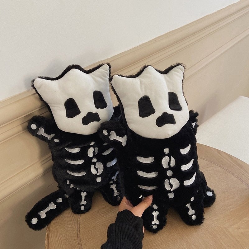 Mini Skelet Plush Rygsæk – Fløjtende Design
