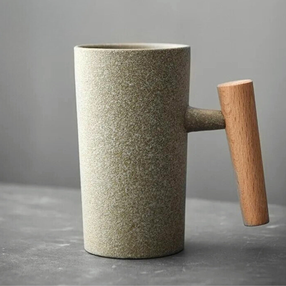 Nordisk Latte Mugg med Naturlig Design – EcoSip