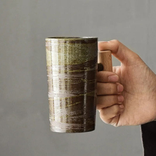 Nordisk Latte Krus med Naturligt Design – EcoSip