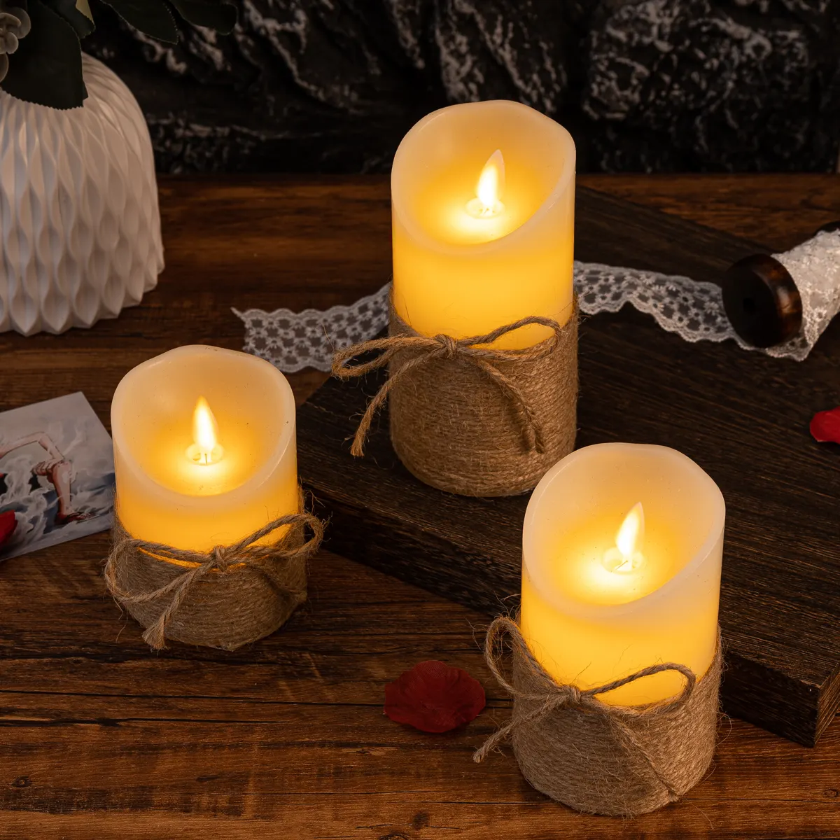 Atmosfäriska LED Värmeljus - LjusFlicker