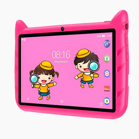 Børnevenlig 7-tommer tablet med 5G WiFi og 64GB lagerplads