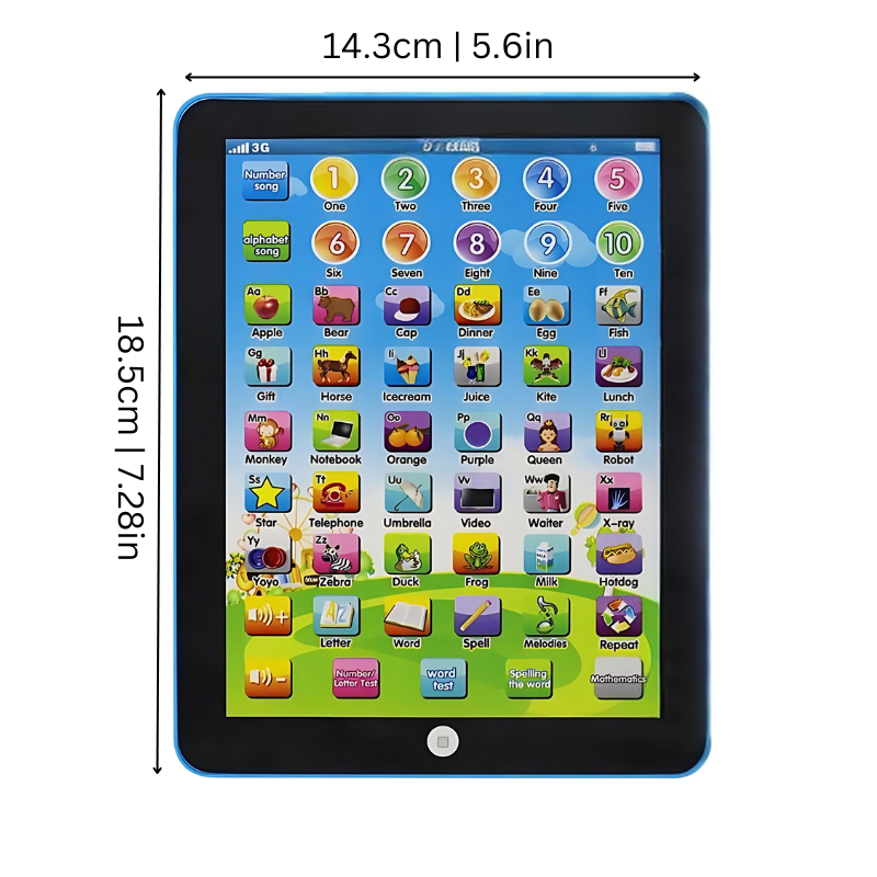 EduPlay Tablet til Børn 3–6 År - Interaktiv Læringsoplevelse