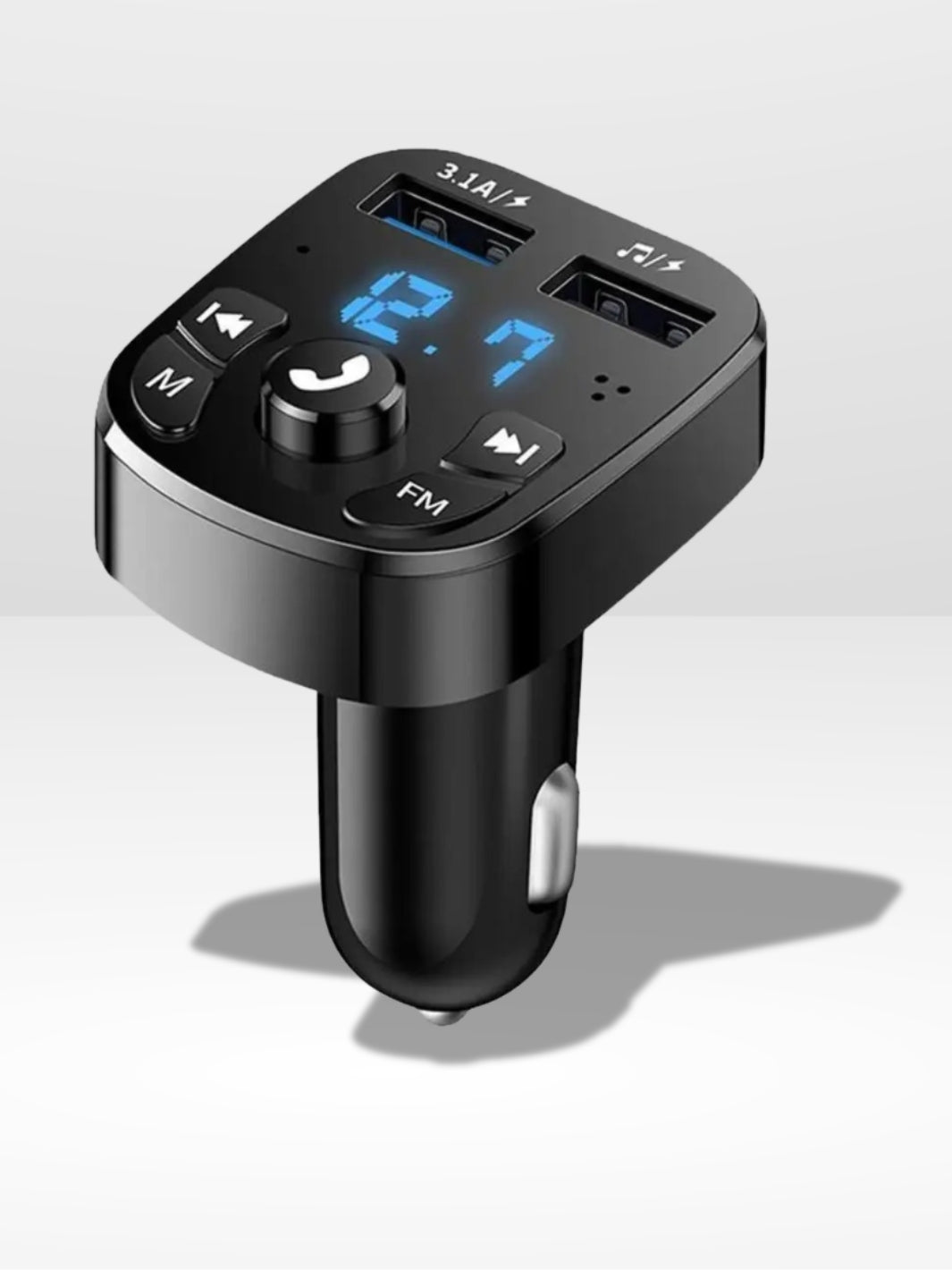 Bluetooth-biladapter för laddning och musikströmning