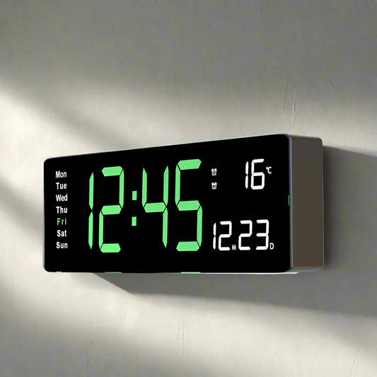 Färgglad digital akrylklocka | Modern LED-klocka med USB