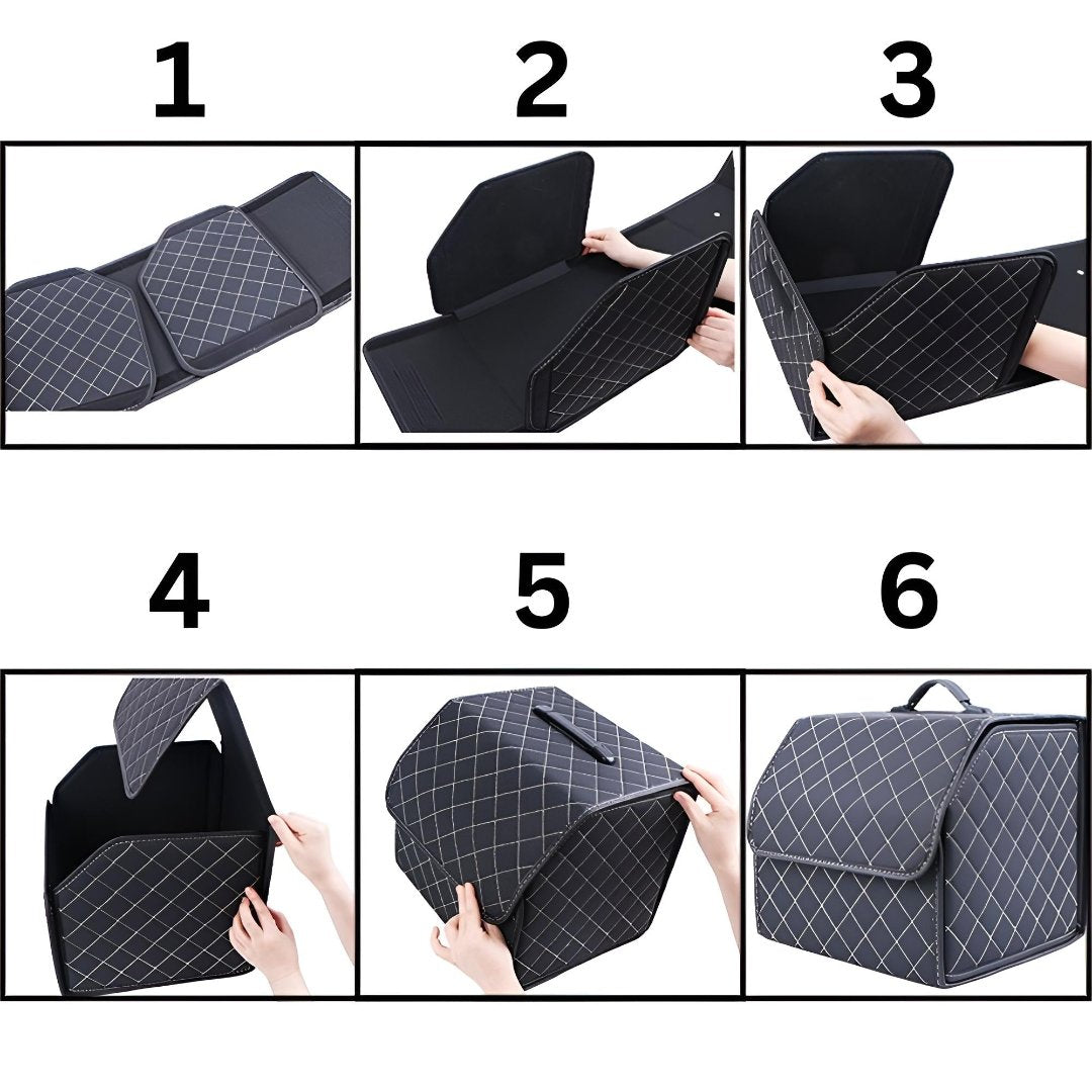 Elegant förvaringslåda till bilens bagageutrymme – LuxiBox