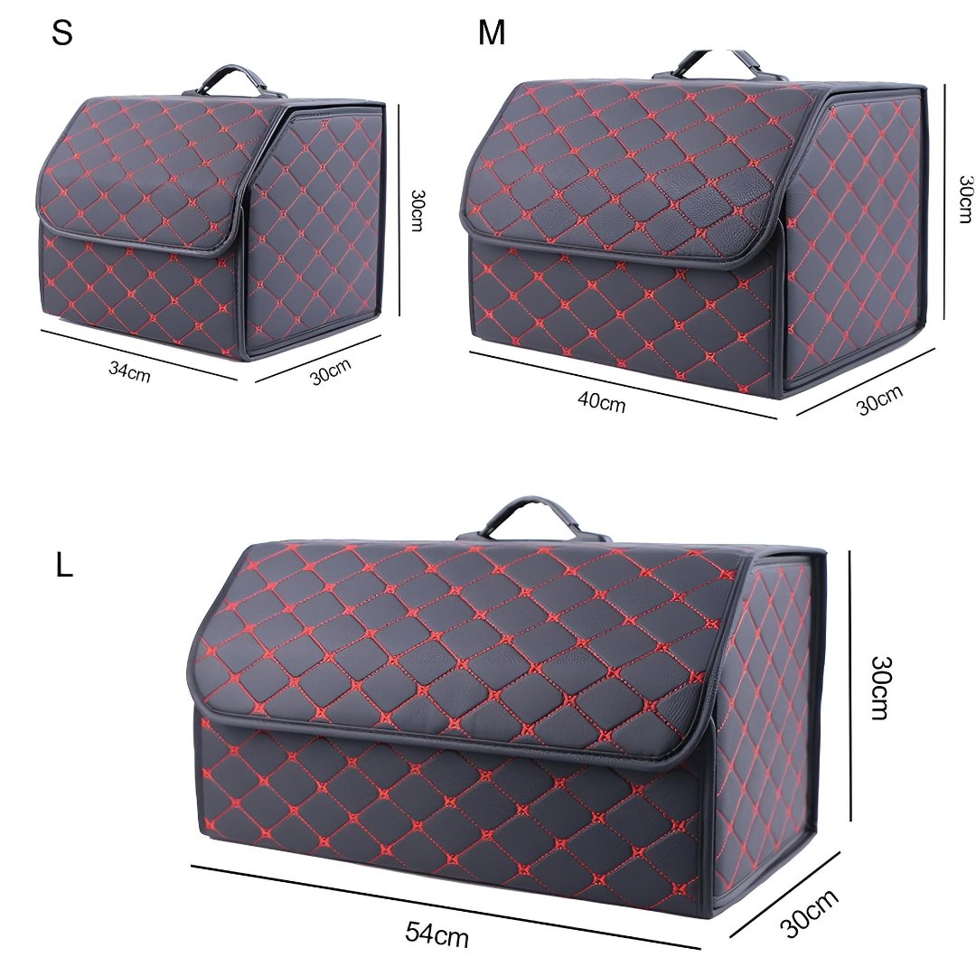 Elegant förvaringslåda till bilens bagageutrymme – LuxiBox
