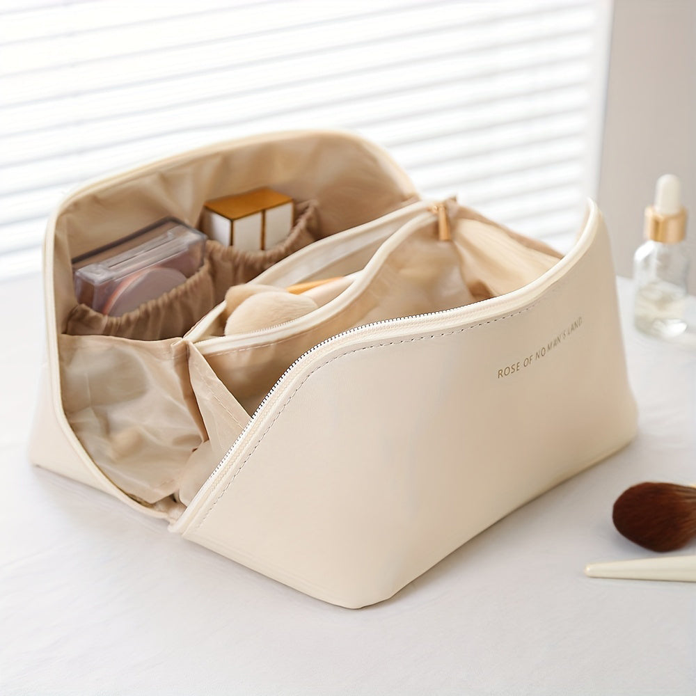 Makeup Organizer med Lynlås – Luksus Kosmetik Taske til Rejser