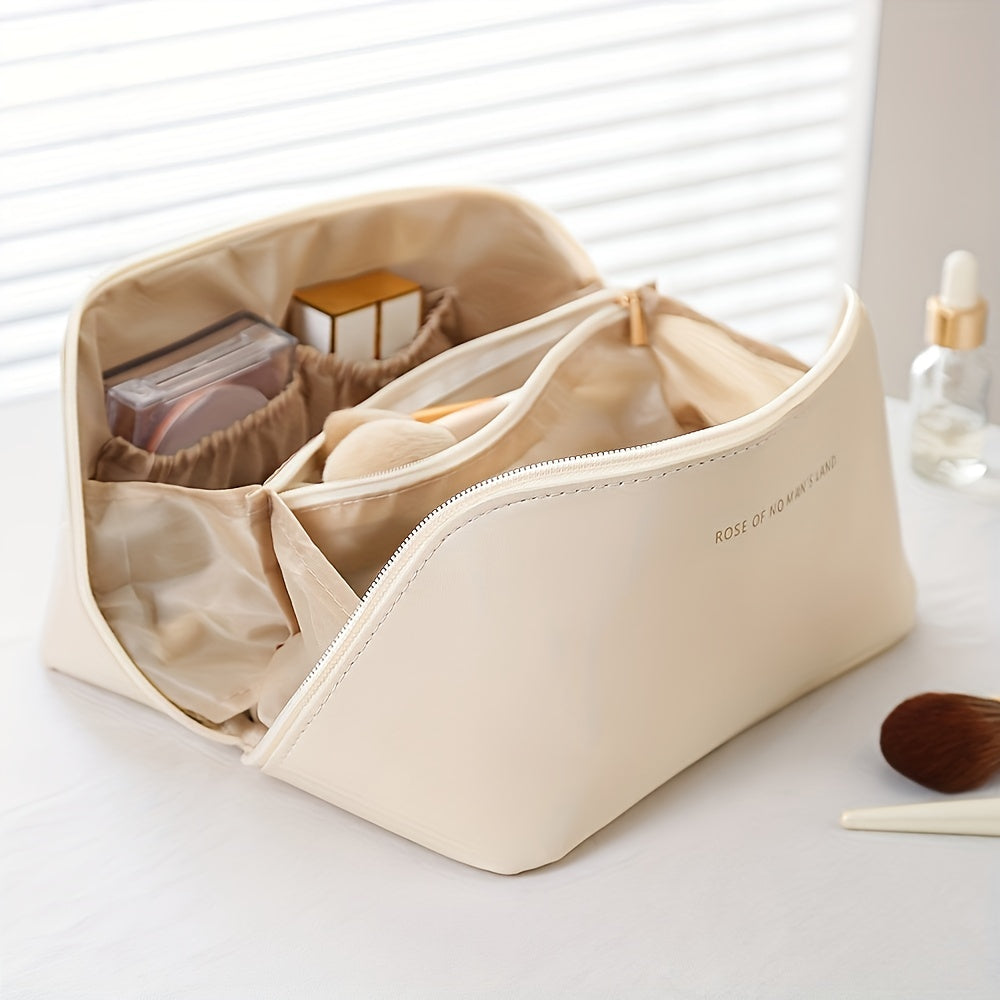 Makeup Organizer med Lynlås – Luksus Kosmetik Taske til Rejser
