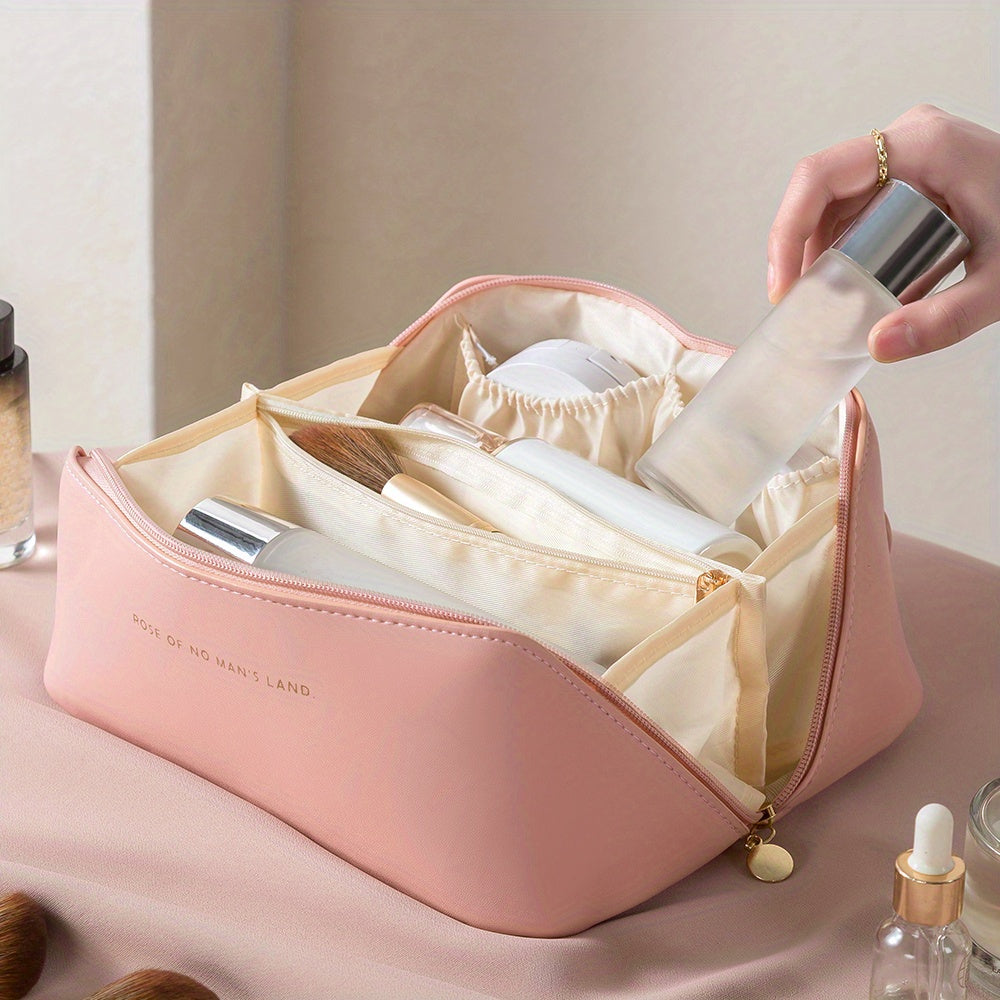 Makeup Organizer med Lynlås – Luksus Kosmetik Taske til Rejser