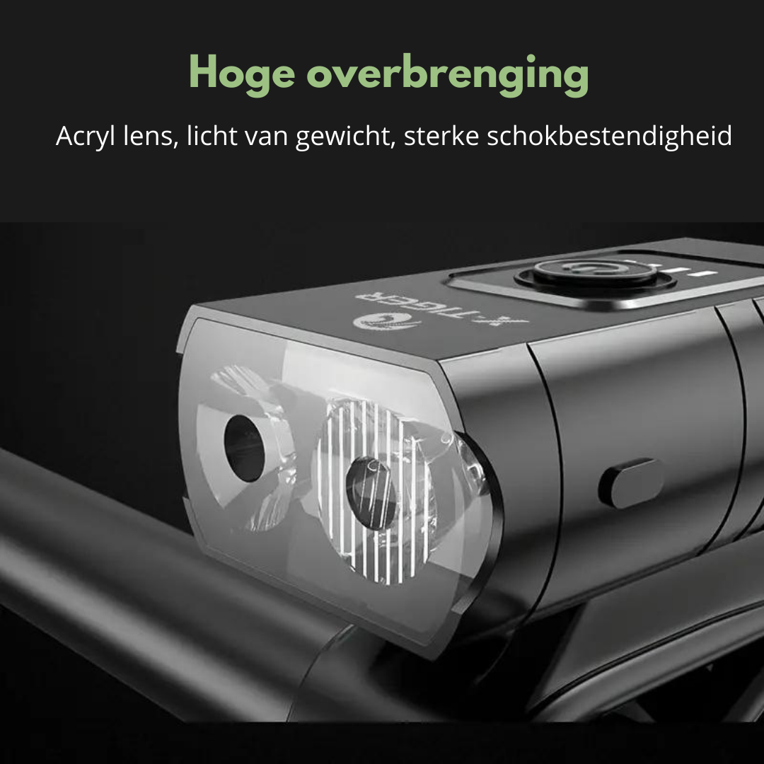 LED Cykellys - 1000 & 500 Lumen | Genopladelig via USB