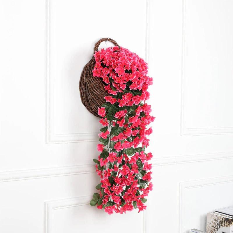 Konstgjord Hängande Blomma | Färgglad Dekoration Utan Underhåll