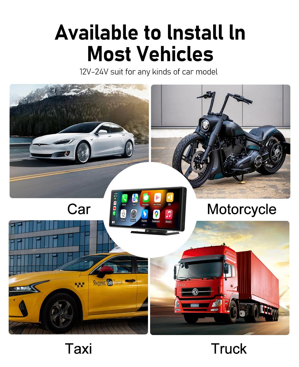 10.26" Multimedieskærm med Trådløs CarPlay & Bluetooth