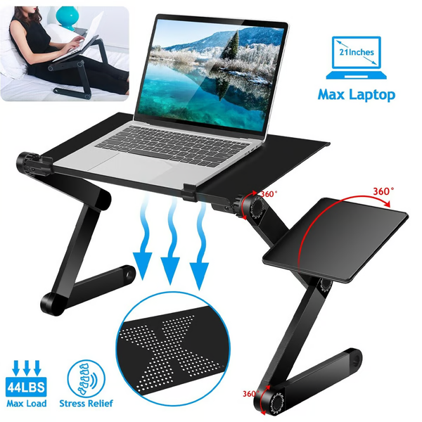 Ergonomisk Laptop Støtte med 360° Justering – WorkEase