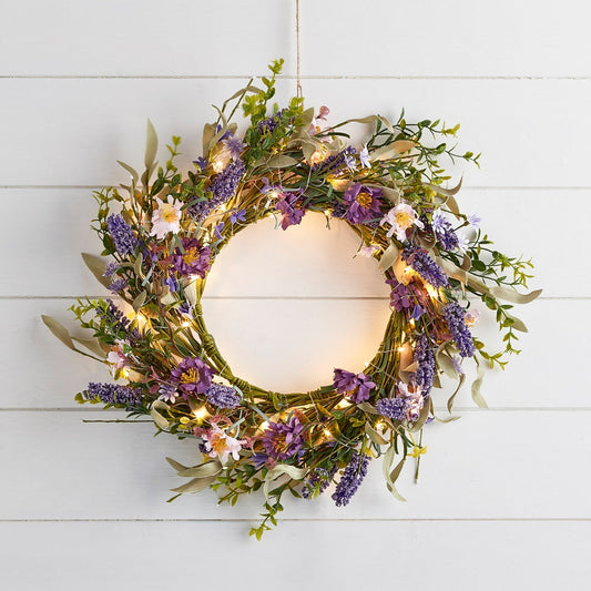 Julekrans med Lavendel – Tidssløs Elegance til Dit Hjem