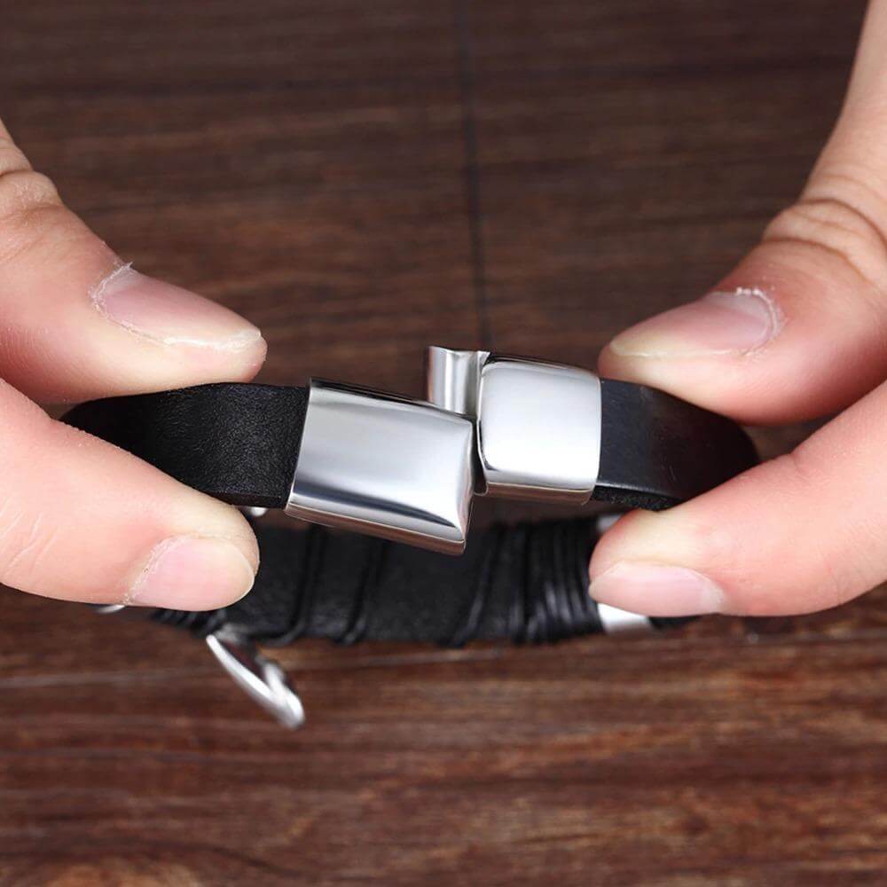 Stilrent läderarmband för män - Tidlös elegans