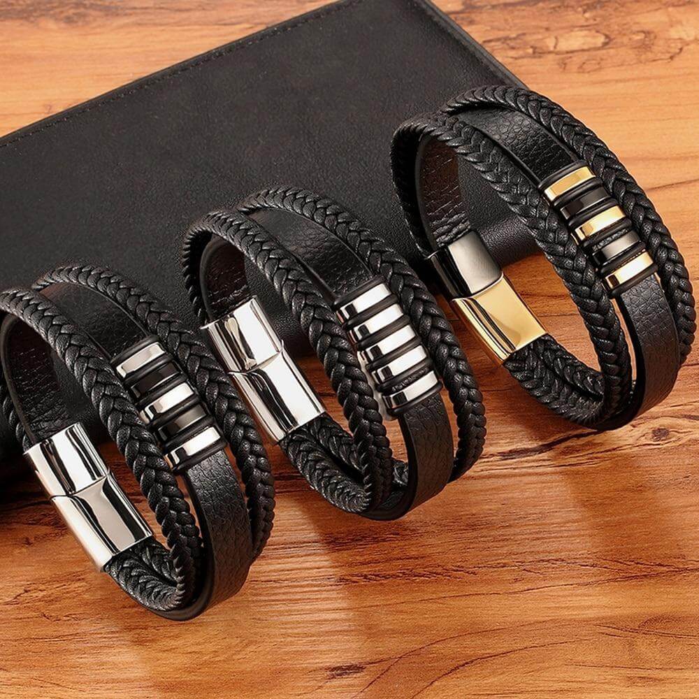 Stilrent läderarmband för män - Tidlös elegans