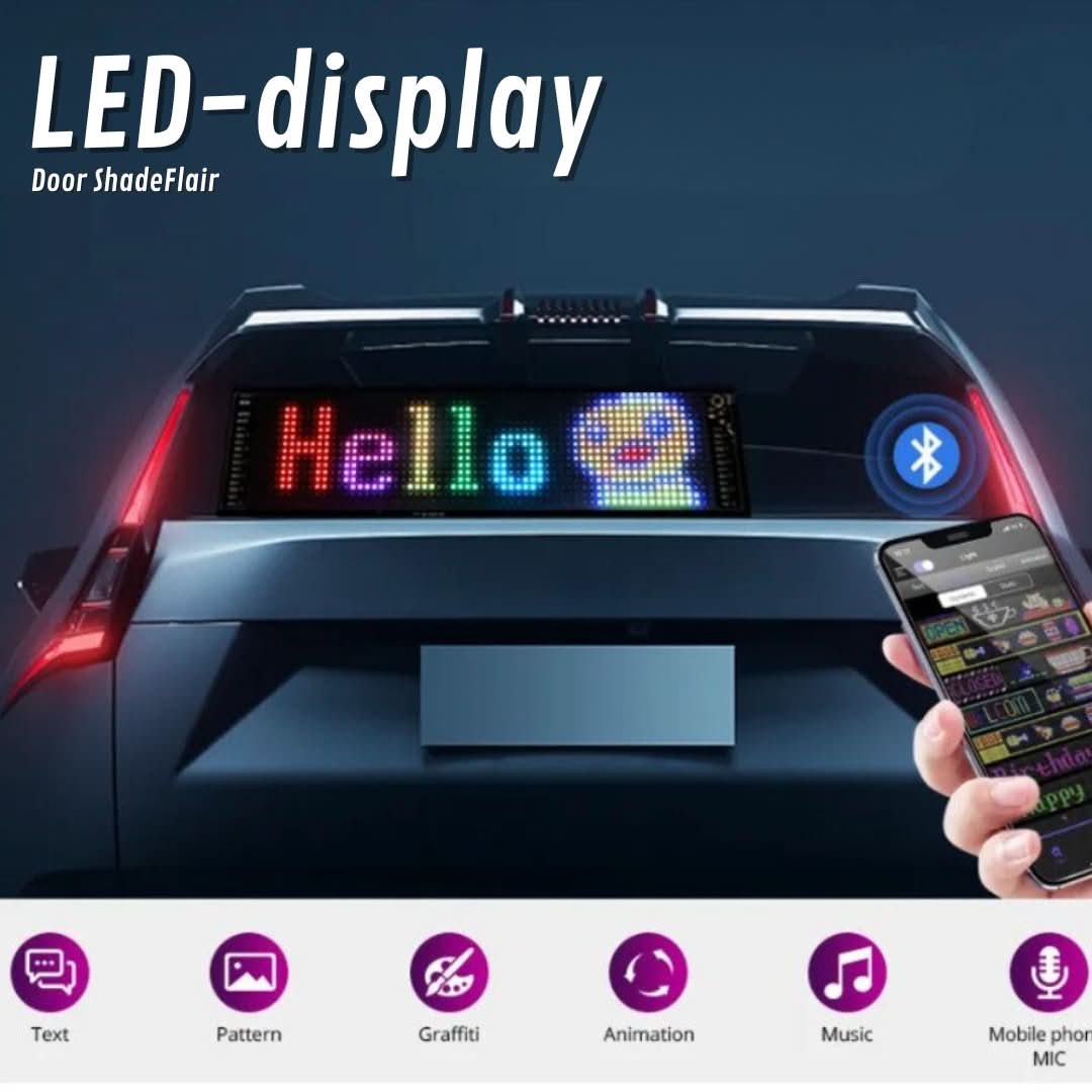 Anpassningsbar LED-skärm för Bil – GlowSign