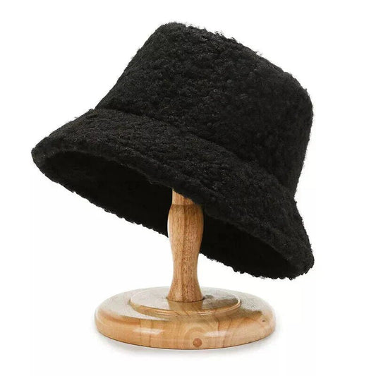 Stilren Teddy Bucket Hat för Varma Vinterdagar i Ull
