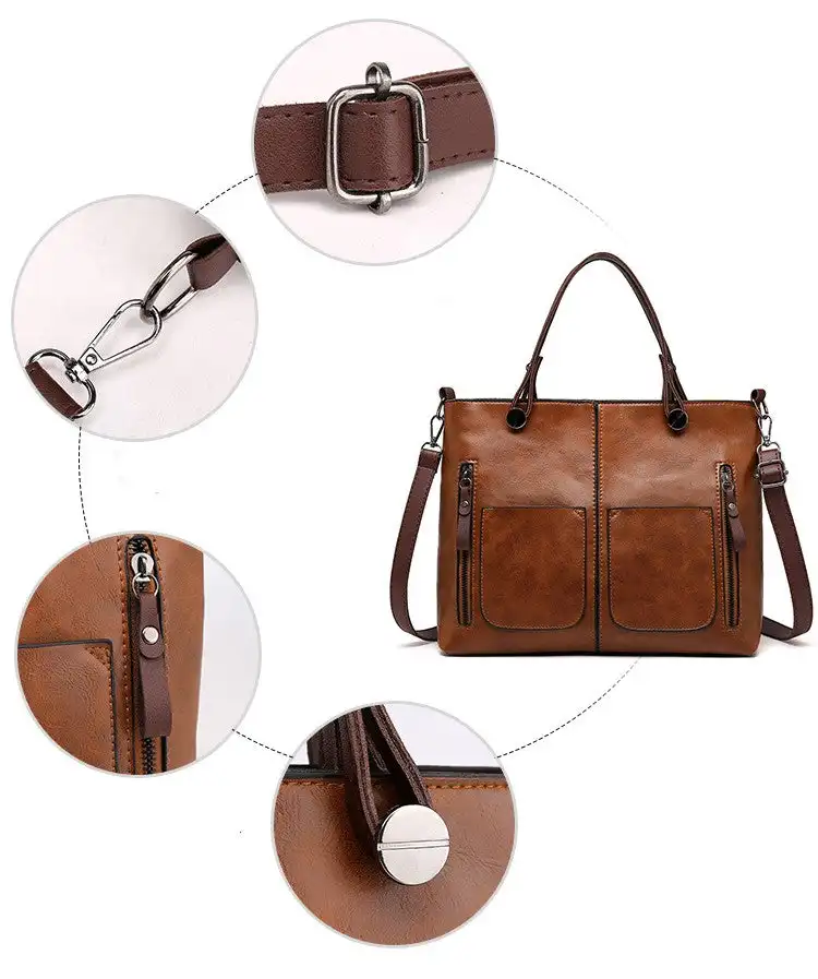 Elegant Skuldertaske i Læder | Holdbar og Stilfuld | Justerbar Rem