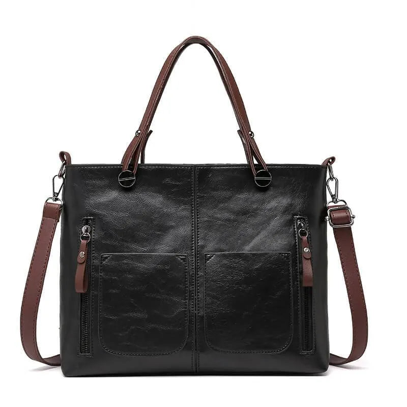 Elegant Skuldertaske i Læder | Holdbar og Stilfuld | Justerbar Rem