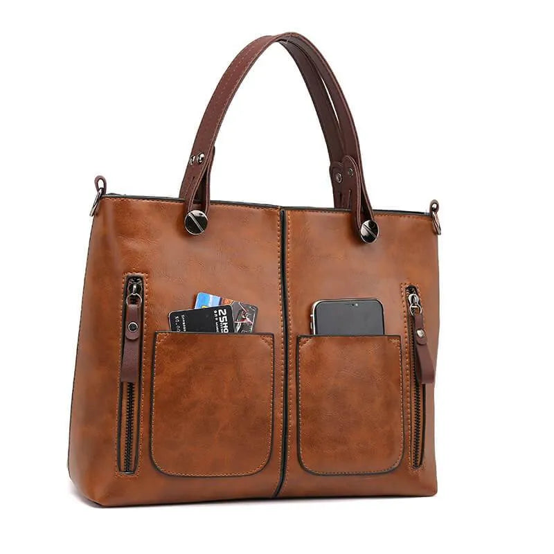 Elegant Skuldertaske i Læder | Holdbar og Stilfuld | Justerbar Rem