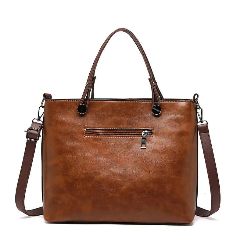 Elegant Skuldertaske i Læder | Holdbar og Stilfuld | Justerbar Rem