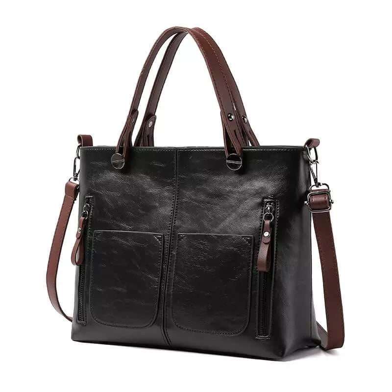 Elegant Skuldertaske i Læder | Holdbar og Stilfuld | Justerbar Rem
