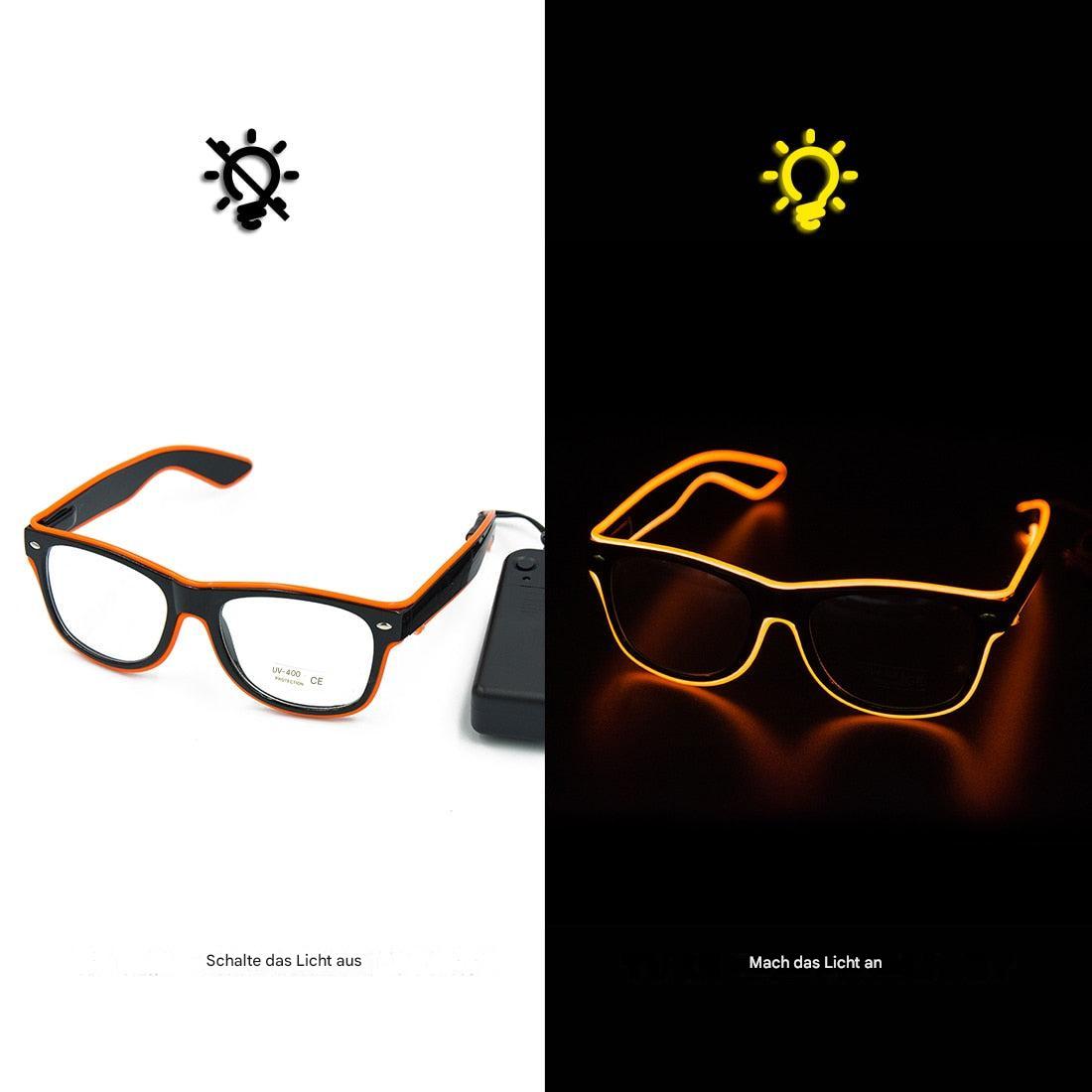 Lysende neonbriller - LumaGlow